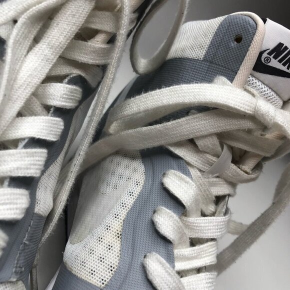 RARE Nike Dunk Sky Hi 2.0 Grey White Mesh Hidden Wedge Lace-up Sneaker Shoes - Picture 9 of 16